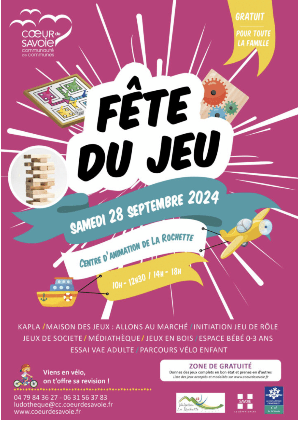 Fête du jeu 2024 à Montmélian en compagnie du Centre Kapla Lyon