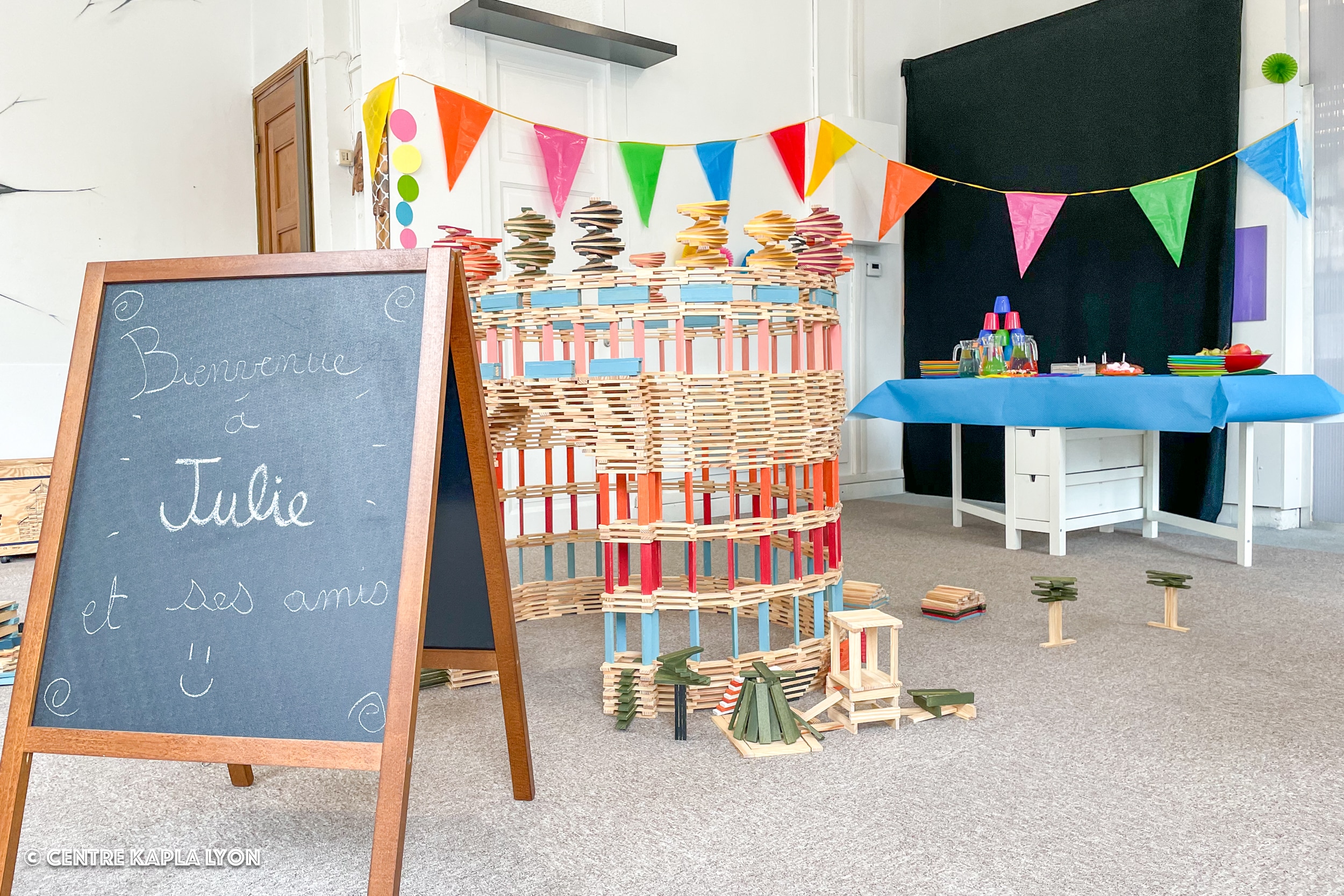 Atelier anniversaire organisé au Centre Kapla Lyon