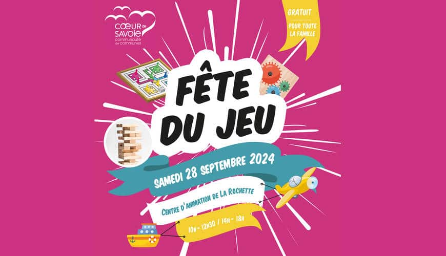 Visuel Fête du jeu 2024 à Montmélian en compagnie du Centre Kapla Lyon